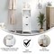 Flash Furniture Dune Farmhouse Bathroom Storage Organizer w/Two Removable Drawers and Open Display Shelf in White FS-BATH-4-WH-GG - alternate 10